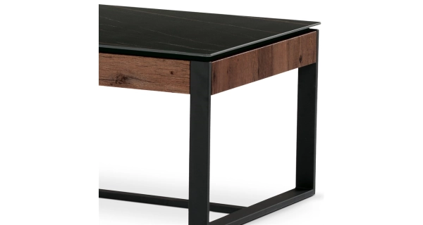 Konferenční stolek YORFIR, černý mramor