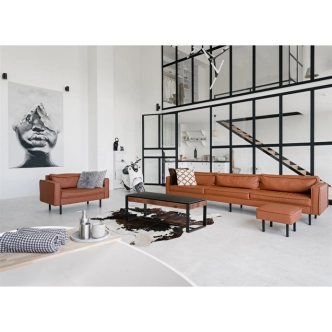 Konferenční stolek YORFIR, černý mramor