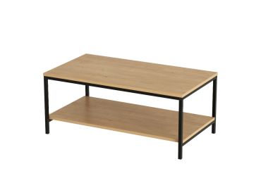 Konferenční stolek ZANRE, černá/dub safírový