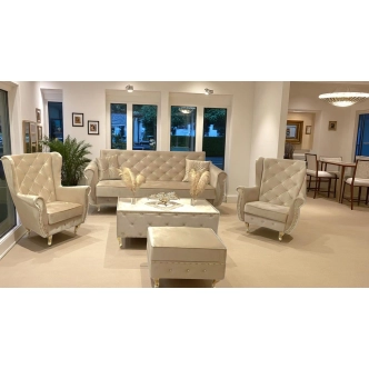 Konferenční stolek ZELULZAN II, zlatá látka