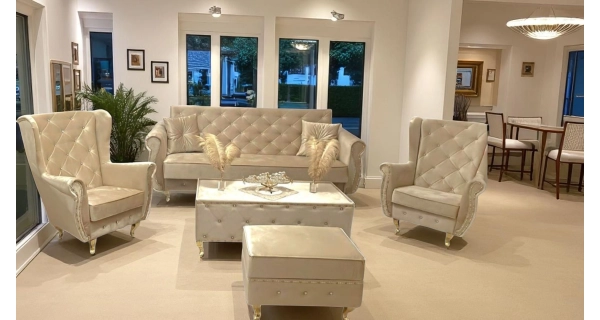 Konferenční stolek ZELULZAN II, zlatá látka