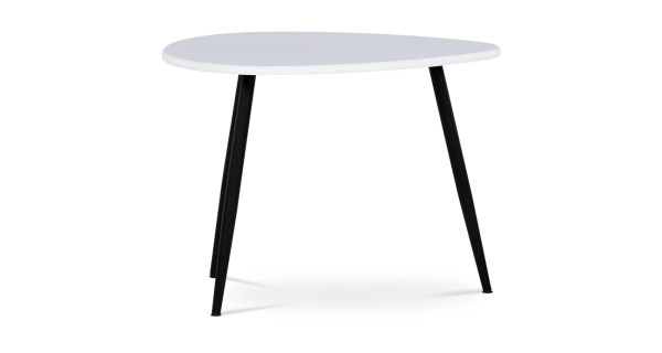 Konferenční stůl KREONE, bílá/černá