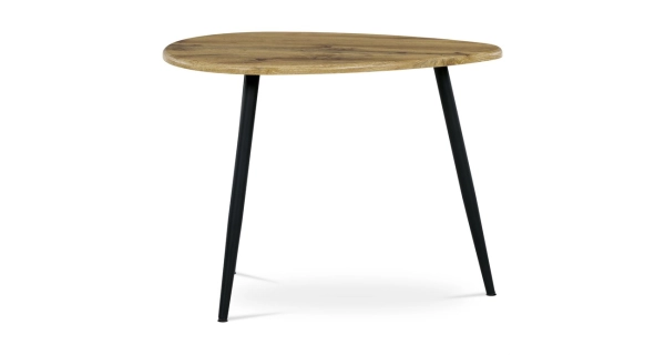 Konferenční stůl KREONE, dub divoký/černá