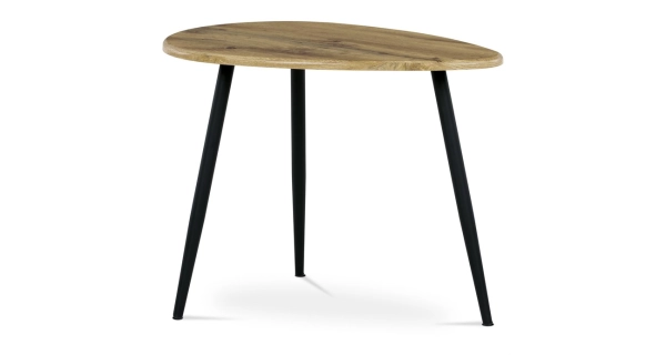 Konferenční stůl KREONE, dub divoký/černá