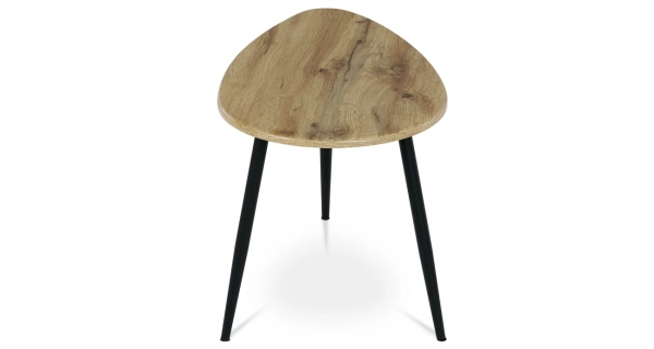 Konferenční stůl KREONE, dub divoký/černá