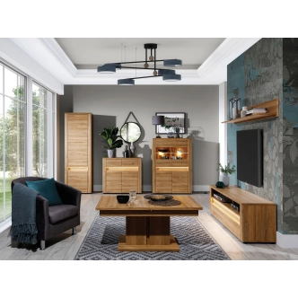 Konferenční stůl SHERKAN, dub granson