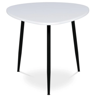 Konferenční stůl YELCARO, bílý/černý