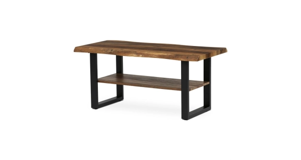 Konferenční stůl YORWELTOR, dekor staré dřevo, černý kov