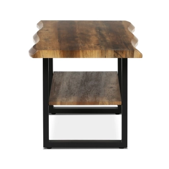 Konferenční stůl YORWELTOR, dekor staré dřevo, černý kov