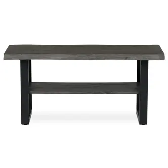 Konferenční stůl YORWELTOR, šedý dub, černý kov