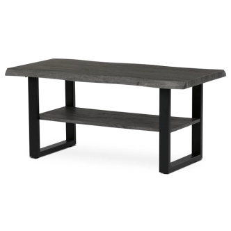 Konferenční stůl YORWELTOR, šedý dub, černý kov