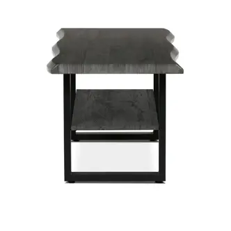 Konferenční stůl YORWELTOR, šedý dub, černý kov