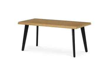 Konferenční stůl ZAEN, divoký dub, černý kov