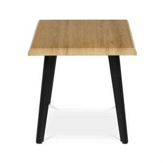 Konferenční stůl ZAEN, divoký dub, černý kov