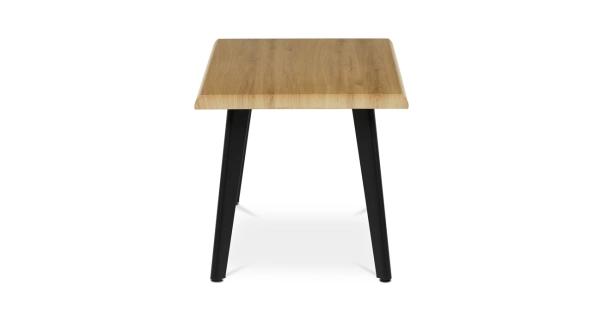 Konferenční stůl ZAEN, divoký dub, černý kov