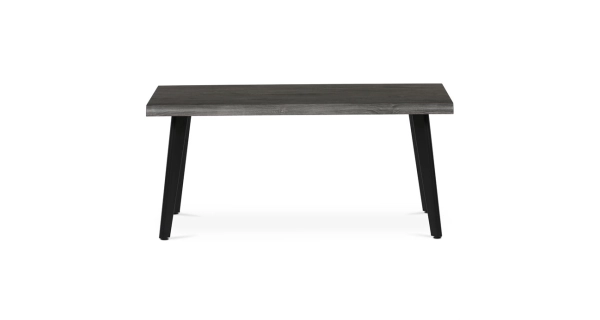 Konferenční stůl ZAEN, šedý dub, černý kov