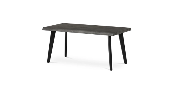 Konferenční stůl ZAEN, šedý dub, černý kov