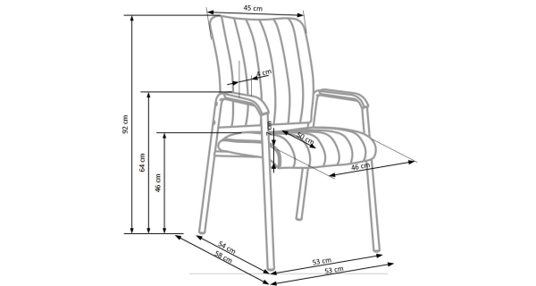 Konferenční židle MALACCA, černá