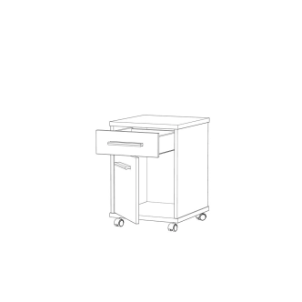 Kontejner JH001, dub sonoma/bílá