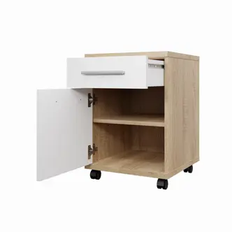 Kontejner NEJBY GIANNI, dub sonoma/bílá 