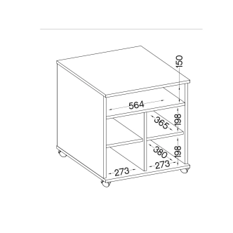 Kontejner nízký AGEPSTA, světle šedý