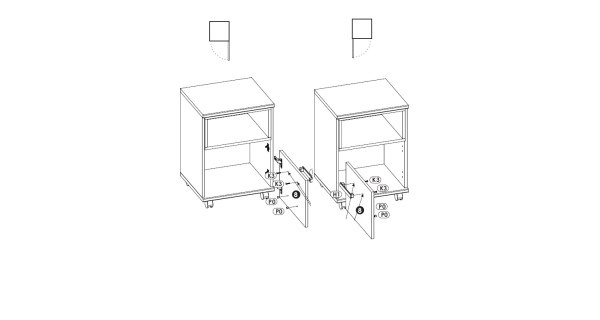 Kontejner OLMUE, san remo/bílý lesk
