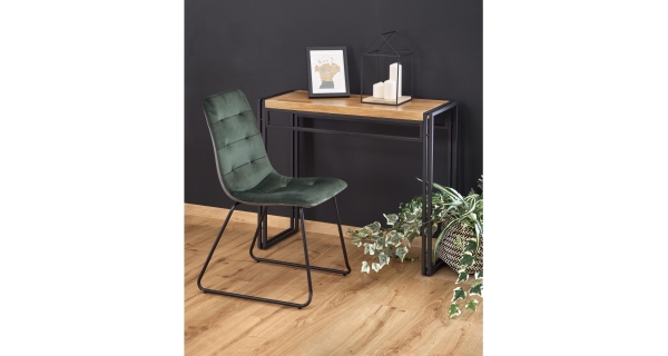 Konzolový stolek GRISONIA, dub zlatý/černá