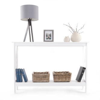 Konzolový stolek JENOVÉFA, bílá