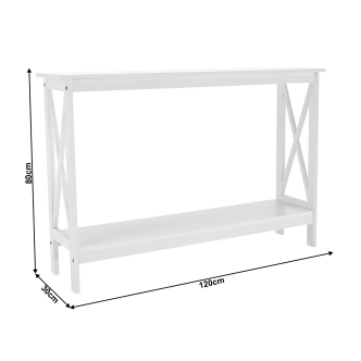 Konzolový stolek JENOVÉFA, bílá