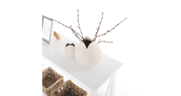 Konzolový stolek JENOVÉFA, bílá