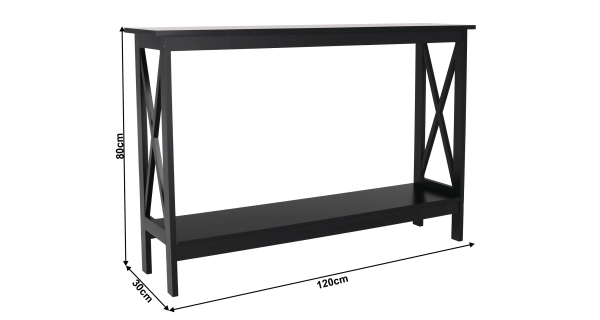 Konzolový stolek JENOVÉFA, černá