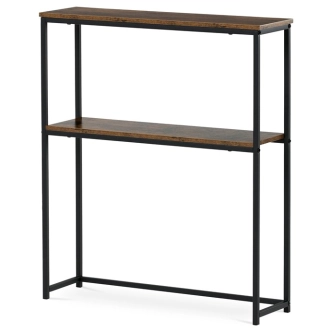 Konzolový stolek JORMOR s policí, dekor staré dřevo