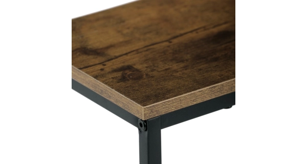 Konzolový stolek JORMOR s policí, dekor staré dřevo