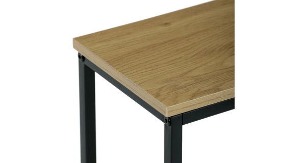 Konzolový stolek JORMOR s policí, divoký dub