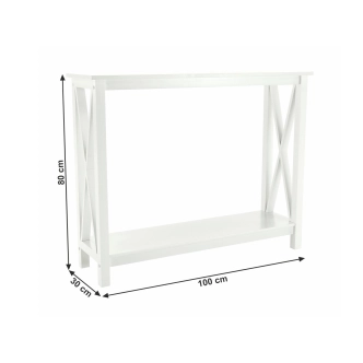 Konzolový stolek POLYXÉNA, bílá