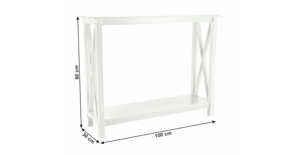 Konzolový stolek POLYXÉNA, bílá
