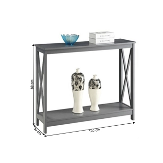 Konzolový stolek POLYXÉNA, tmavě šedá