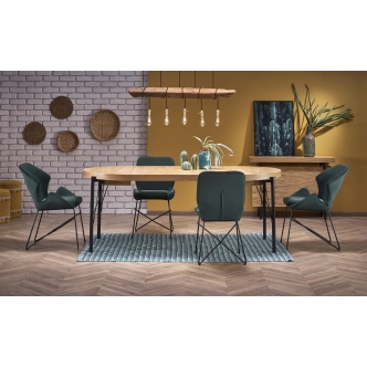 Konzolový stolek TAYA, dub/černá