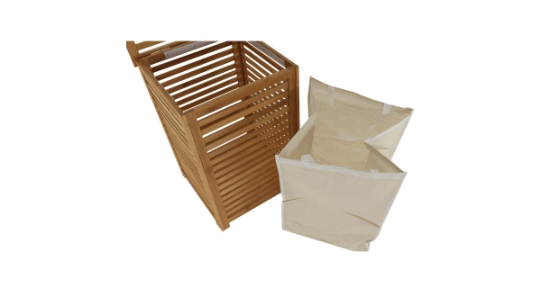 Koš na prádlo ETBASK, přírodní/béžová