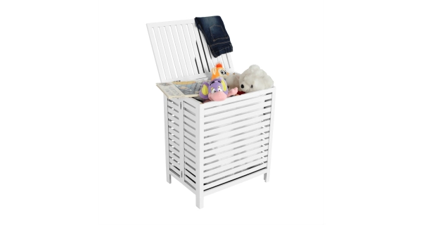 Koš na prádlo ORKNEM, bílá