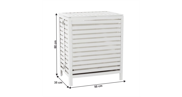 Koš na prádlo ORKNEM, bílá