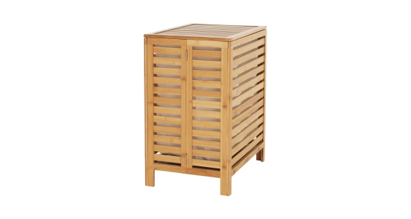 Koš na prádlo ORKNEM, přírodní/bílá