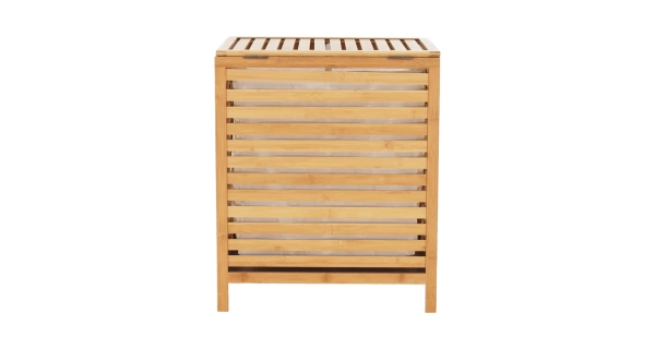 Koš na prádlo ORKNEM, přírodní/bílá