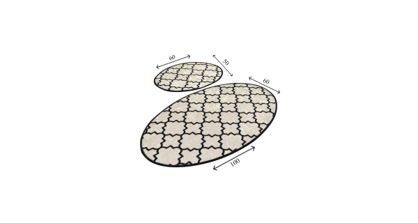 Koupelnová předložka NN00100 - sada 2 ks