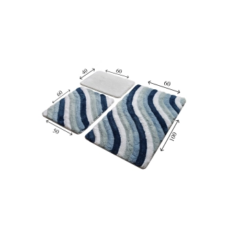 Koupelnová předložka NN00171 - sada 3 ks