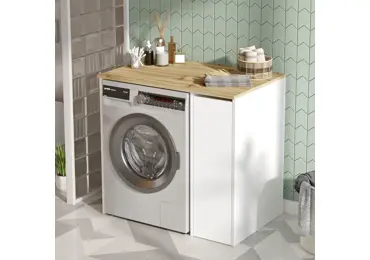 Koupelnová skříňka COLMAR, vlašský ořech/bílá