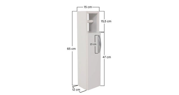 Koupelnová skříňka CRETA, bílá