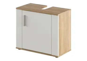 Koupelnová skříňka pod umyvadlo SORVEN 02, dub sonoma/bílá