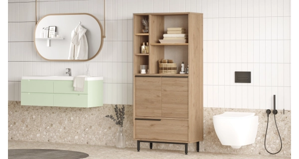 Koupelnová skříňka VELVON typ 2, vlašský ořech