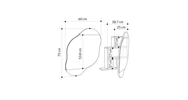 Koupelnová skříňka YORSON, mocca
